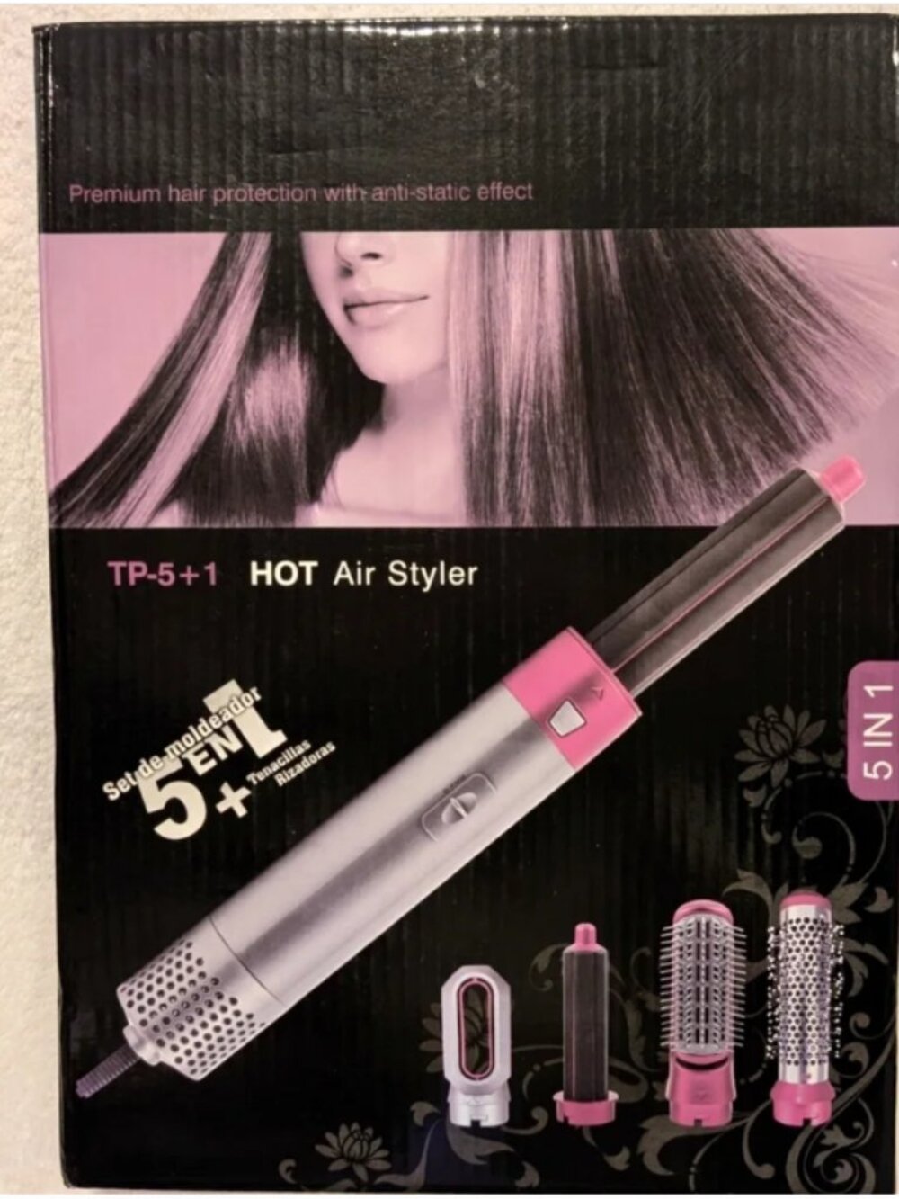 HOT Air Styler 5-in-1 Hair Dryer & Volumizer - Pink/Silver